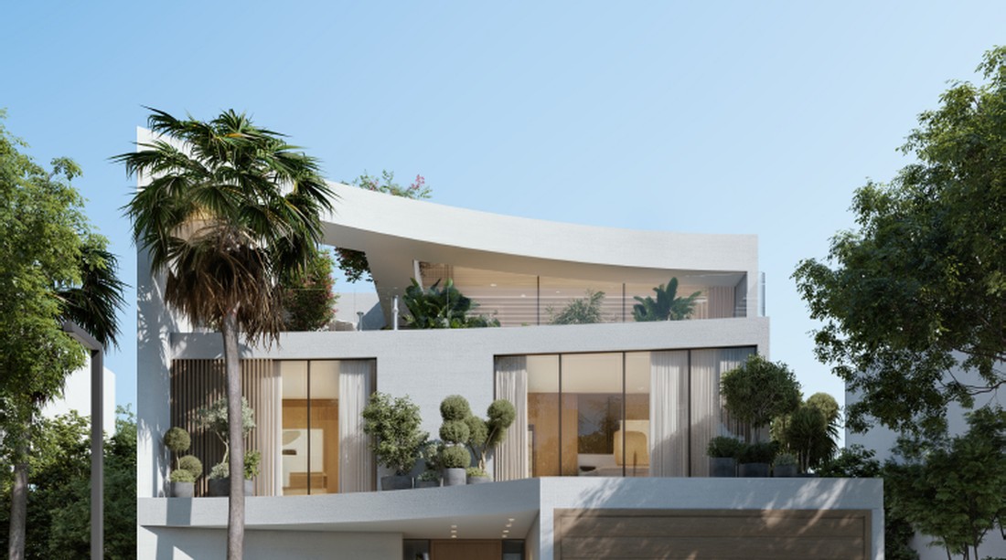 The Sol standalone villas and beachside lagoon at Lunaya, Jebel Ali, Dubai